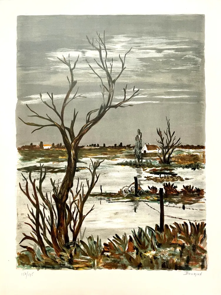 Литография Boumian - Paysage