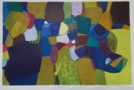 Литография Bourdouxhe - La petite maison dans la prairie