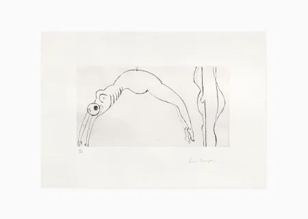 Гравюра Bourgeois - Arched figure