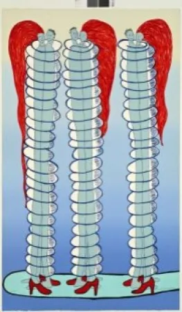 Литография Bourgeois - Couples, 2001