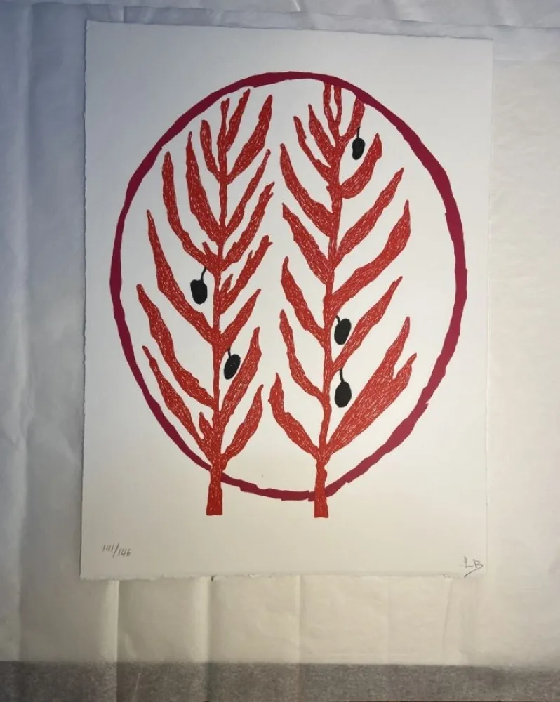 Литография Bourgeois - Le rameau d'olivier 