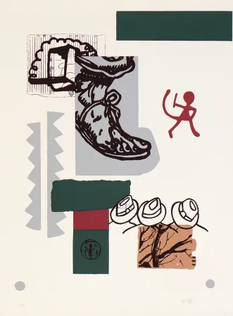 Сериграфия Bouzo - Comeré un poco sus dedos