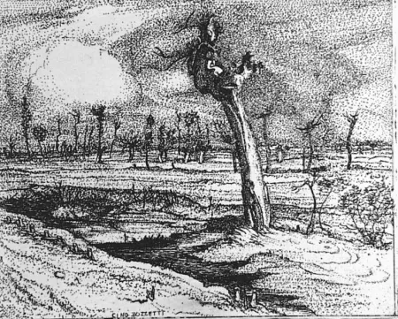 Офорт Bozzetti - La Gaba scalvata