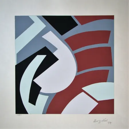 Сериграфия Bozzolini - Composition, 1954