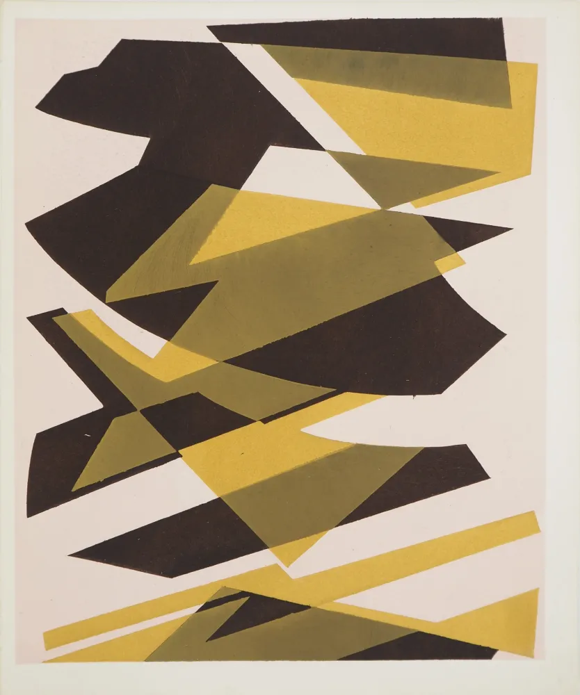 Литография Bozzolini - Strates abstraites