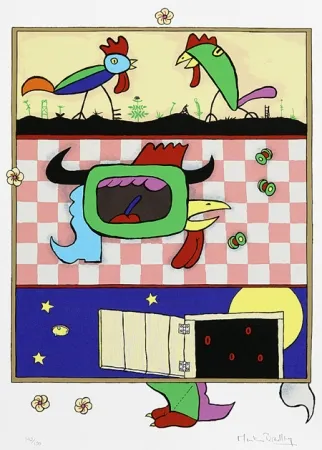 Сериграфия Bradley - The Chickens