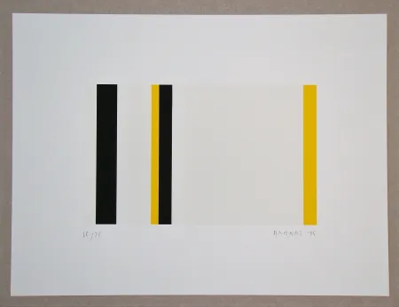 Сериграфия Brandt - Gelb und Schwarz