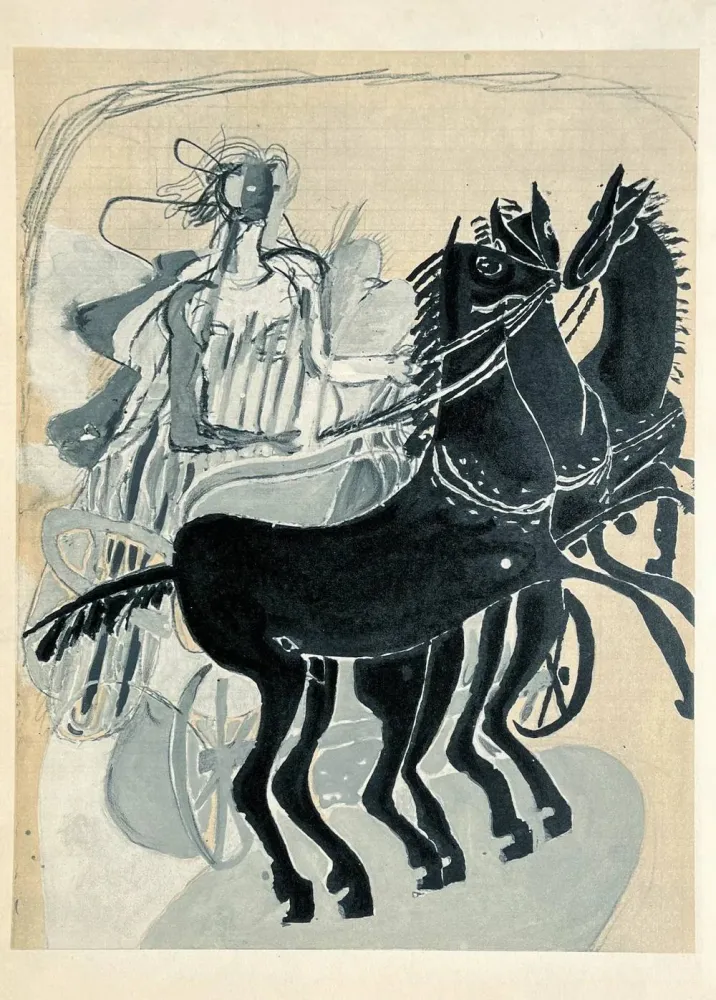 Литография Braque (After) - Carnets intimes de Braque XI