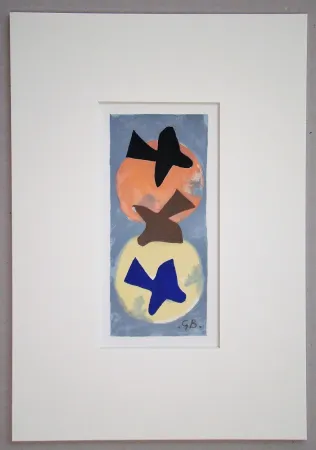 Литография Braque (After) - Soleil et Lune I.