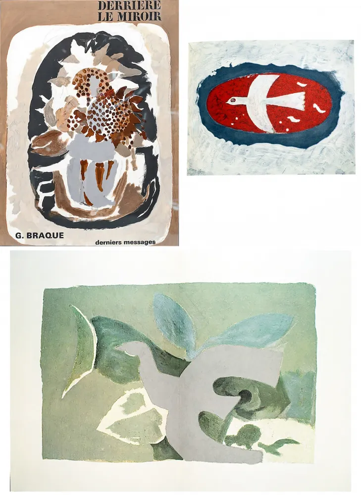 Иллюстрированная Книга Braque - BRAQUE, derniers messages. Derrière le Miroir n° 166 . Juin 1967.