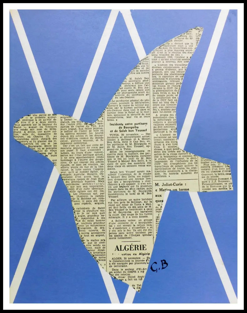 Литография Braque - COMPOSITION AUX OISEAUX