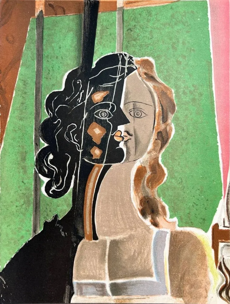 Литография Braque - Cubist Portrait