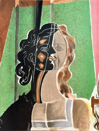 Литография Braque - Cubist Portrait