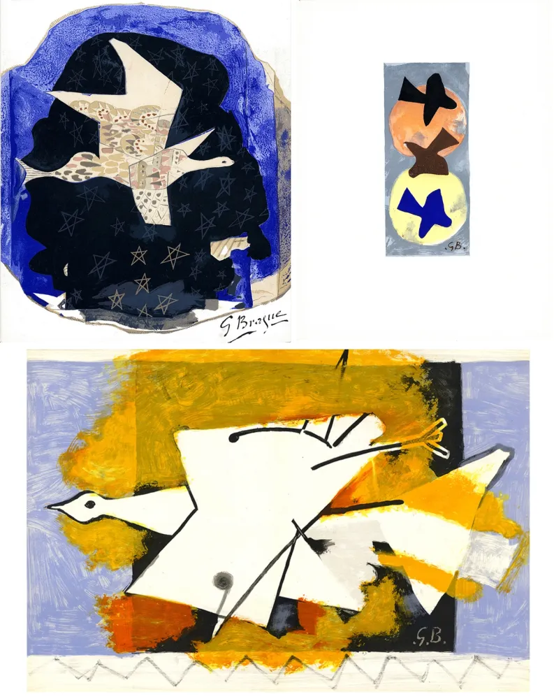 Иллюстрированная Книга Braque - DERRIÈRE LE MIROIR N° 115. BRAQUE. Juin-Juillet 1959