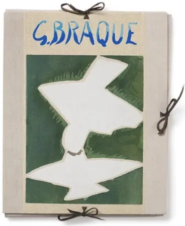 Иллюстрированная Книга Braque - Espaces Portfolio full signed 1957