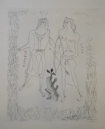 Гравюра Braque - Eurybia et Eros.
