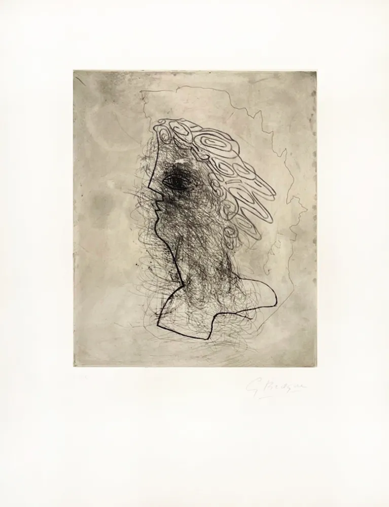 Гравюра Braque - Grande tête