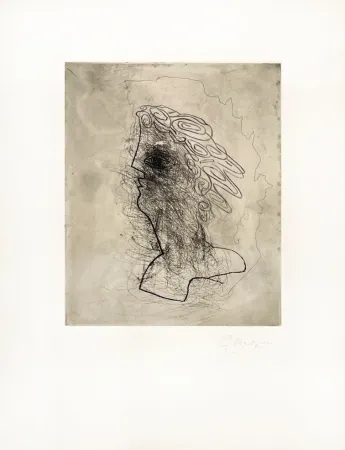 Гравюра Braque - Grande tête