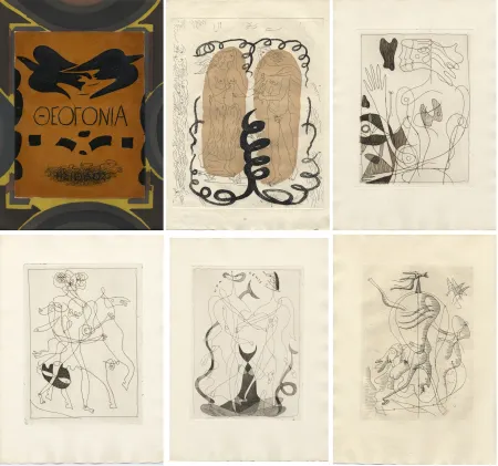 Иллюстрированная Книга Braque - Hesiode : THÉOGONIE. 20 eaux-fortes de Georges Braque (Maeght 1955)