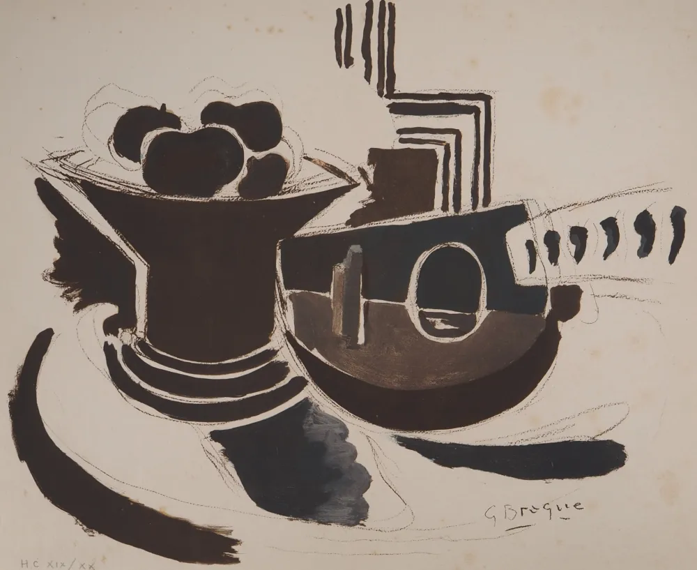 Литография Braque - La mandoline