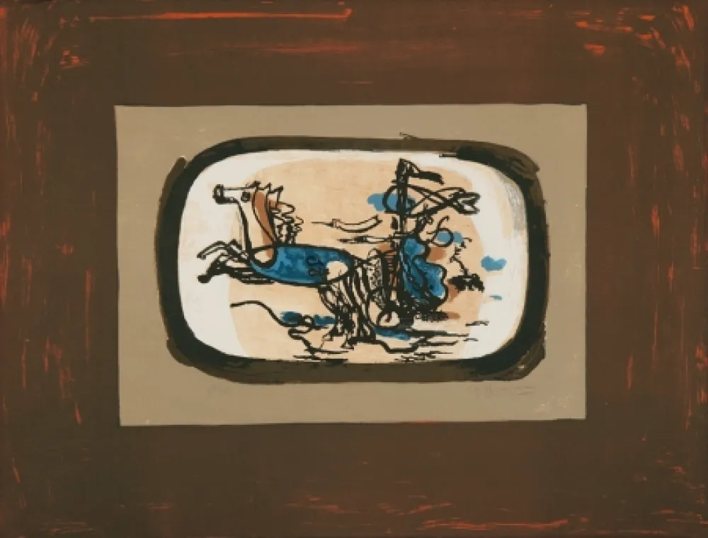 Литография Braque - Le char II