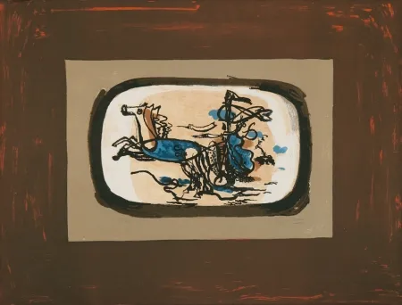 Литография Braque - Le char II