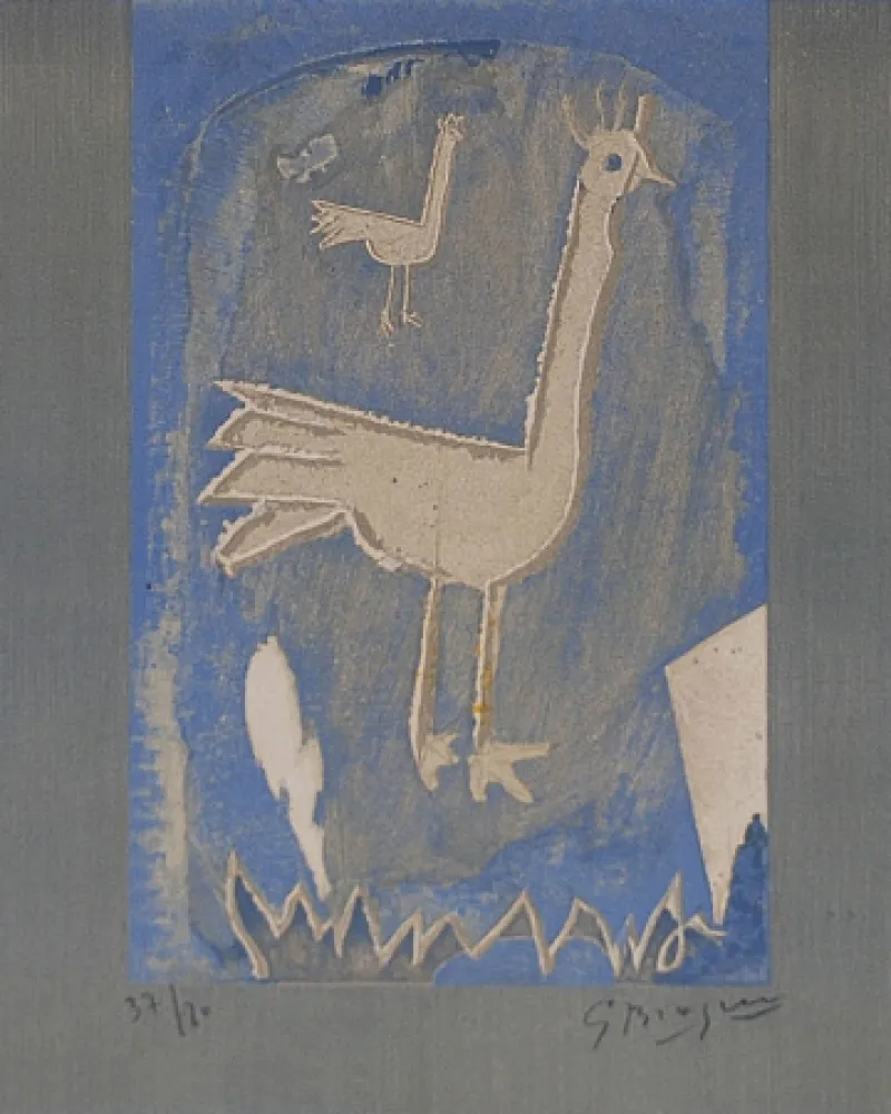 Литография Braque - Le coq