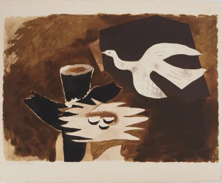 Литография Braque - Le nid