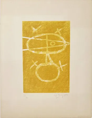 Литография Braque - Le signe