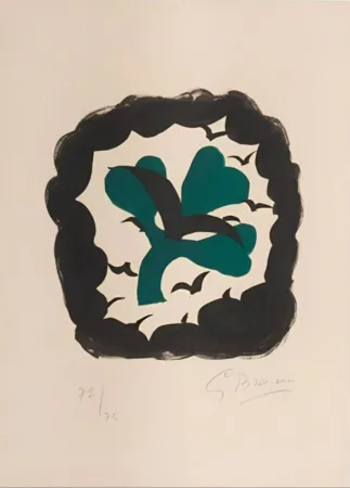 Литография Braque - Le Trèfle, from Lettera Amorosa