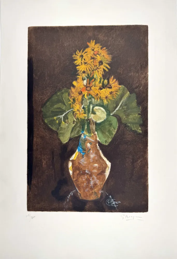 Офорт И Аквитанта Braque - Les Marguerites 