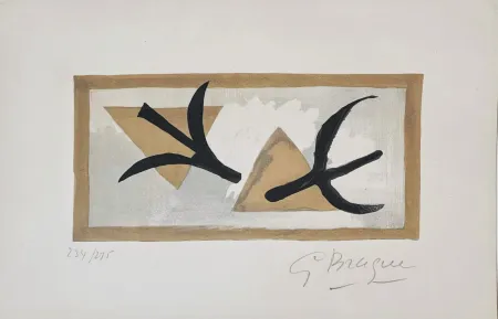 Литография Braque - Les Martinets 