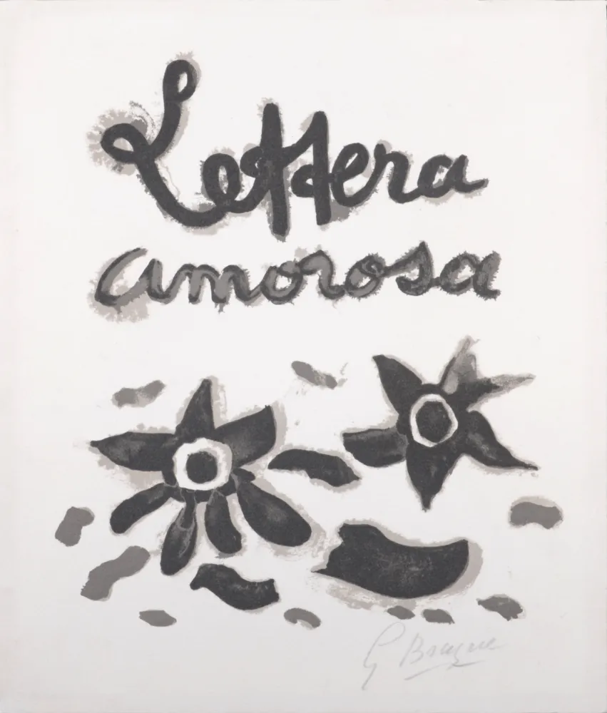 Литография Braque - Lettera Amorosa - Hand-signed