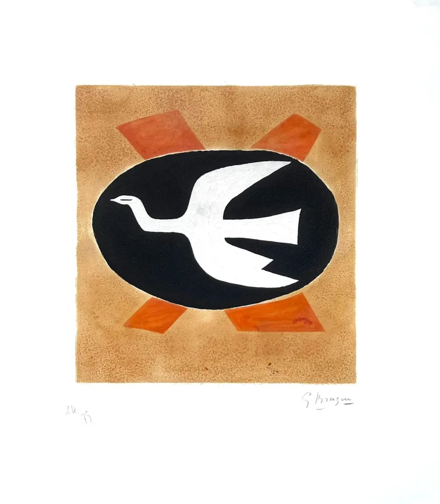 Офорт Braque - L'oiseau de feu (Oiseau XIII) 