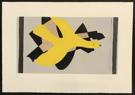 Офорт И Аквитанта Braque - L'Oiseau et Son Ombre II (Bird and its Shadow II)