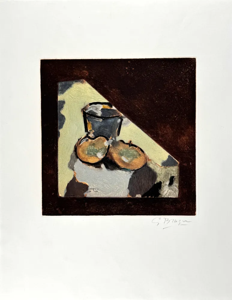 Офорт И Аквитанта Braque -  Nature Morte Oblique 