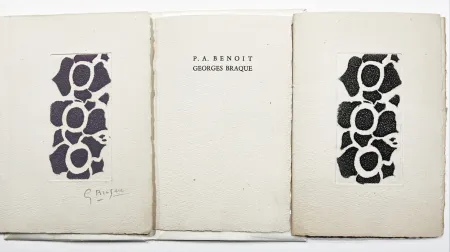 Иллюстрированная Книга Braque - NÉ LE (Pour les 50 ans de Rné Char). 2 gravures originales dont une en couleur signée.