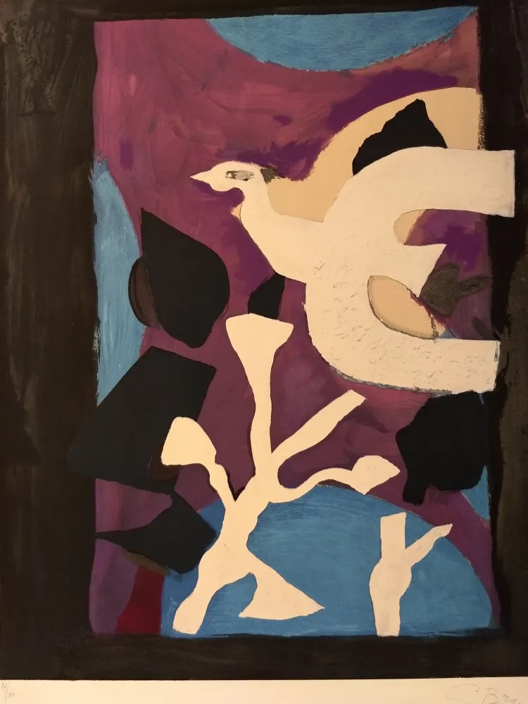 Литография Braque - Oiseau
