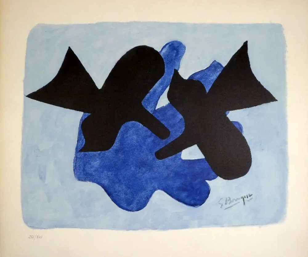Литография Braque - Oiseaux