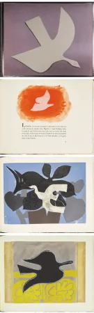 Иллюстрированная Книга Braque - Saint-John Perse. L'ORDRE DES OISEAUX. 9 eaux-fortes en couleurs de Georges Braque (1962)