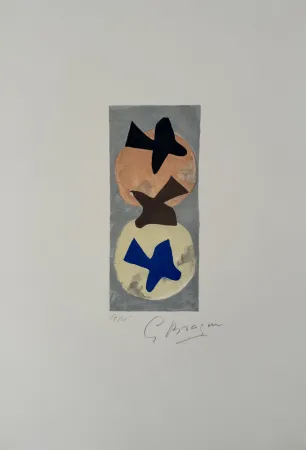 Литография Braque - Soleil et Lune II 