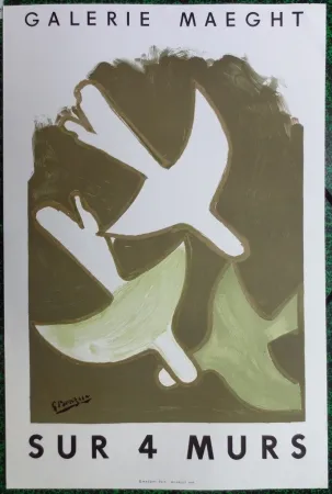 Литография Braque - Sur 4 murs