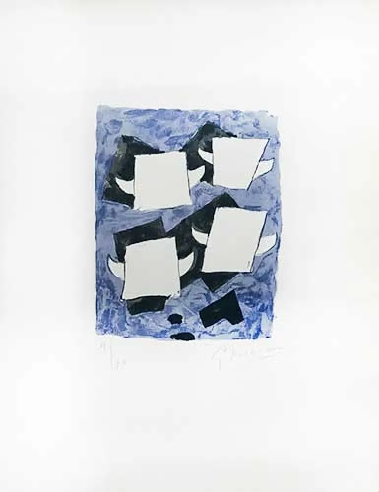 Литография Braque - Taureaux ailés