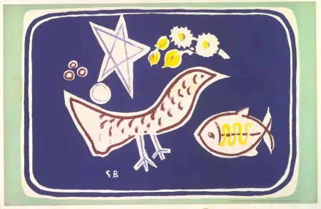 Литография Braque - The bird