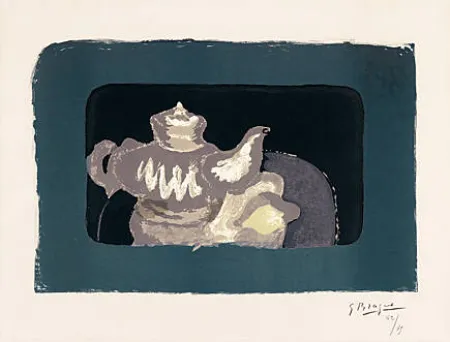 Литография Braque - Théière grise