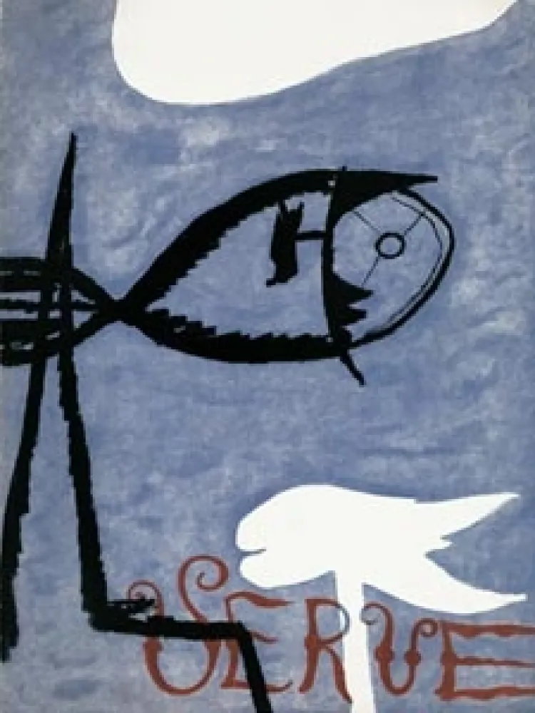 Иллюстрированная Книга Braque - VERVE VOL. I n° 2. (Couverture de G. Braque)