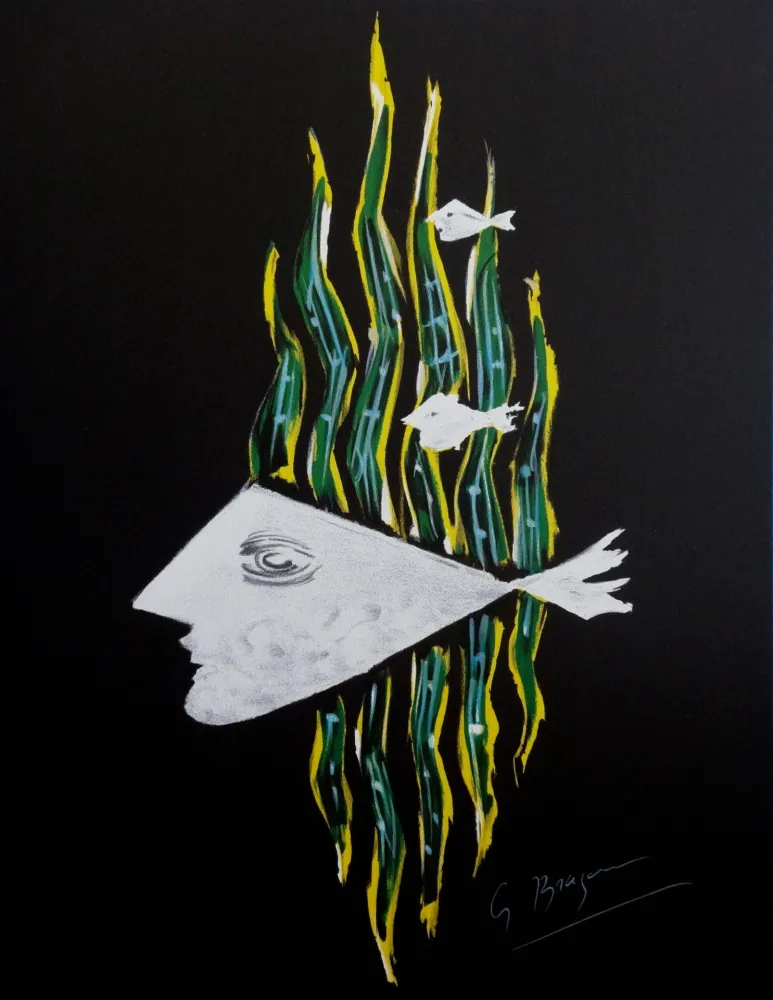 Литография Braque - Vie sous marine