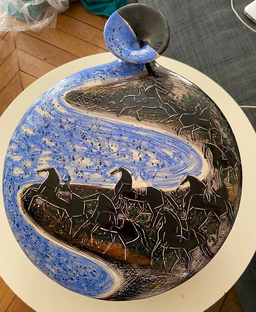 Керамика Brasilier - Cavaliers au bord de mer