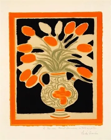 Литография Brasilier - LE VASE ITALIEN