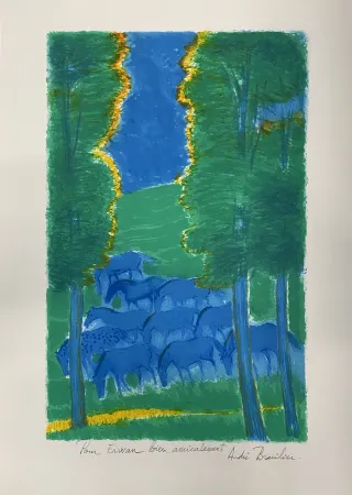 Литография Brasilier - Les Trois Arbres